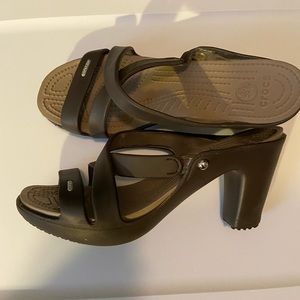 Crocs heels size 9